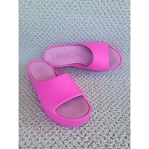 Lemon Jelly Sunny Platform Sandals Women's EU 38 US 7.5 Slides Pink